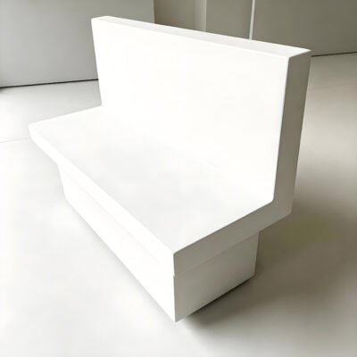 Custom GRC GFRC Monolithic Backed Seat