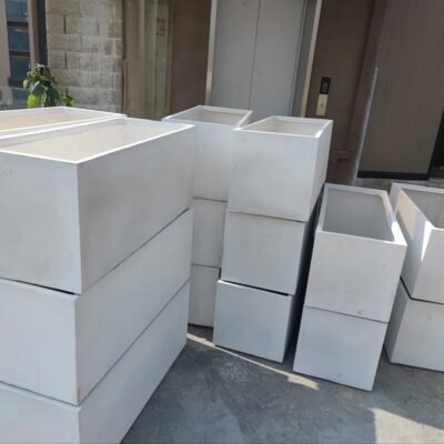 Long GRC Concrete Planters & UHPC Outdoor Landscape Planters