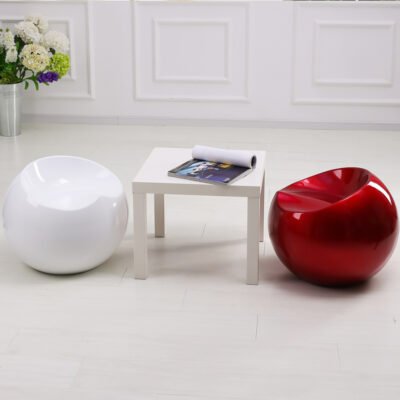 苹果凳主图1 Fiberglass Apple-Shaped Coffee Table & Seat