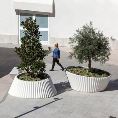 GRC Special-Shaped Concrete Planter & UHPC Outdoor Landscape Planter Box