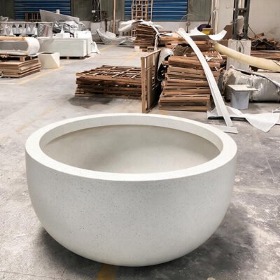 1 Round Terrazzo Outdoor Planter Pot