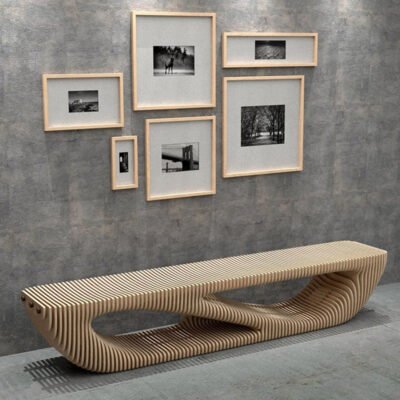 01 Wooden Sliced-Style Stool