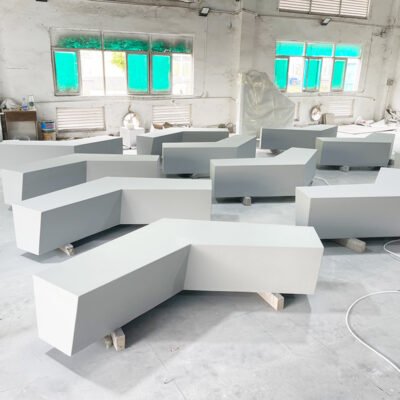 1 UHPC Special-Shaped Seat | GRC Concrete Bench | Terrazzo Seat