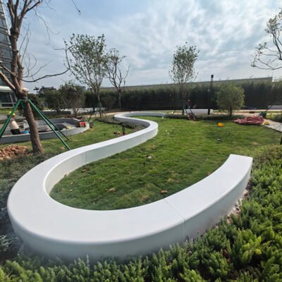 15 S-Shape Precast Concrete Outdoor Public Seating