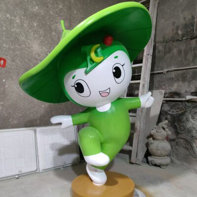 2 Fiberglass Cartoon Character Sculptures for Campuses