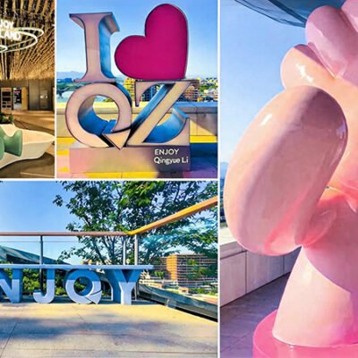 Custom Landscape Cases of Fiberglass Sculpture & Art Installations for Large Commercial Malls