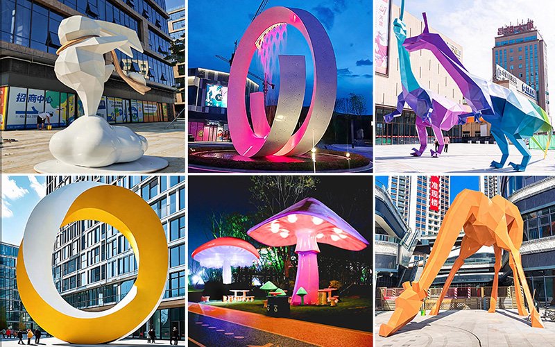 We supply FRP & stainless steel sculptures.