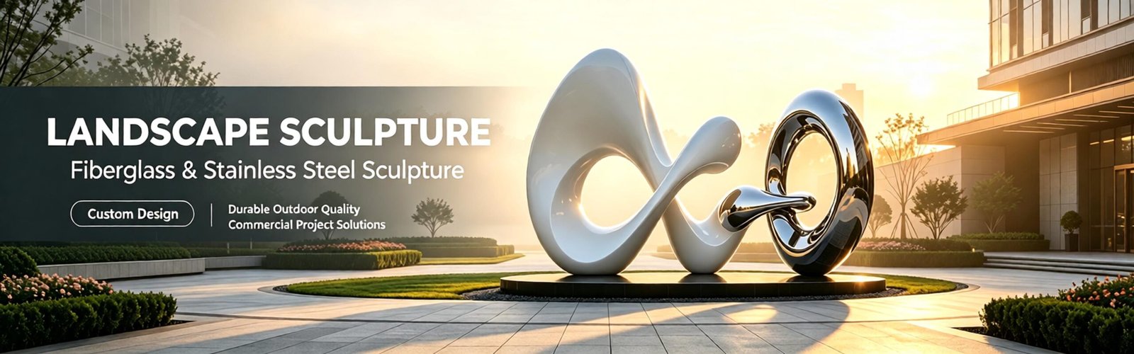 We supply FRP & stainless steel sculptures.