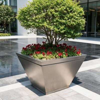 Outdoor Landscape Stainless Steel Planter Boxes