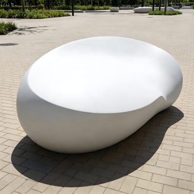GRC / GFRC Organic Irregular Pebble Bench