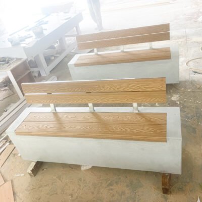 GRC / GFRC Bench With WPC Backrest