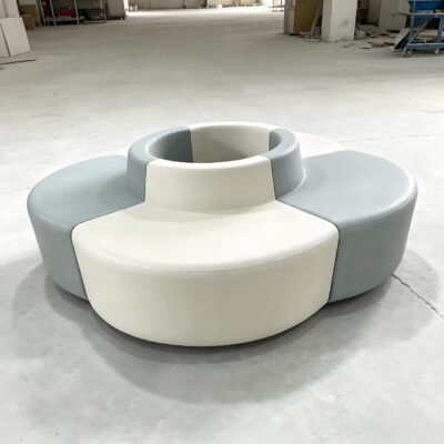 1 GRC / GFRC Circular Flower‑Shaped Tree‑Surround Bench