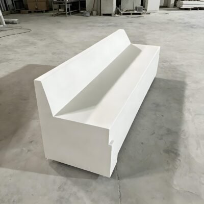 GRC / GFRC Geometric Angular Long Bench