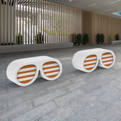 Novelty Sunglasses Shape FRP Bench