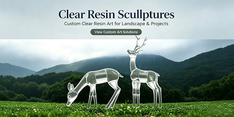 Clear Resin Sculptures